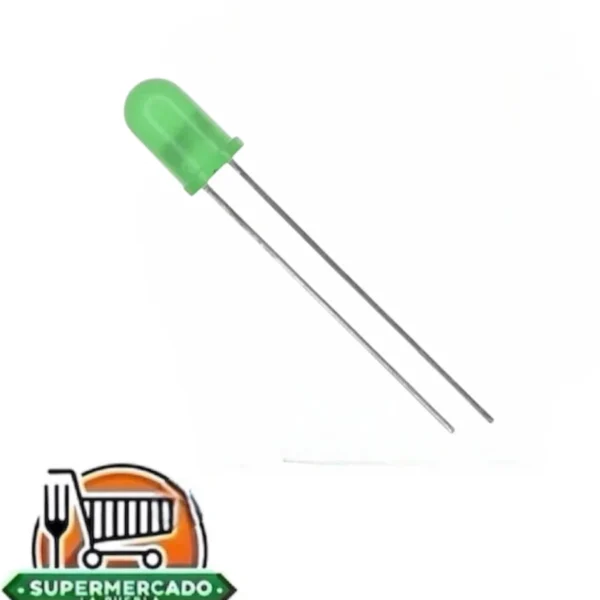 Led verde difuso de 5mm