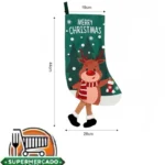 Botas navideñas Reno color verde