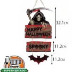 Rotulo Halloween Colgante Esqueleto