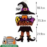 Rotulo Halloween Colgante Bruja