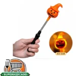 Varita halloween con luz calabaza anaranjada